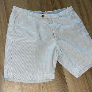 Brooks Brothers UNC North Carolina Tarheels Blue White Stripe Casual Shorts 40